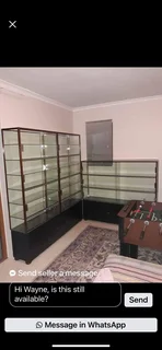 Glass display cabinets custom made to suit your needs and fit your required space.
