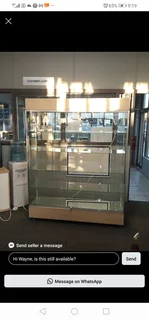 Custom made glass display cabinets
