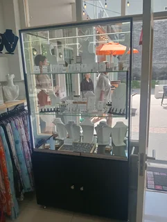 Custom made glass display cabinets