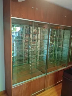 Custom made glass display cabinets