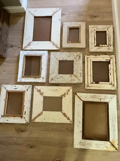 9 rustic wood photoframes
