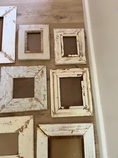 9 rustic wood photoframes