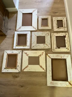 9 rustic wood photoframes