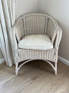 Large wicker chair