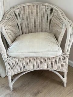 Large wicker chair
