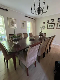 Solid wood dining table