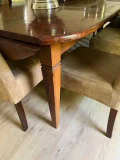 Solid wood dining table