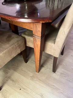 Solid wood dining table