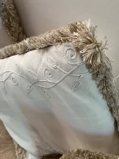 6 textured scatter cushions