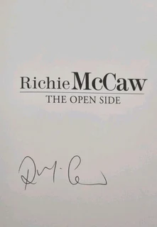 Signed hardcover Richie McCaw New Zeland All blacks
