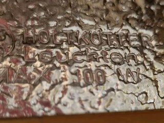 Holtkotter Leuchten 1970s polished brass pharmacy lamp