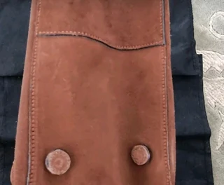 Vintage suede Prada ladies handbag