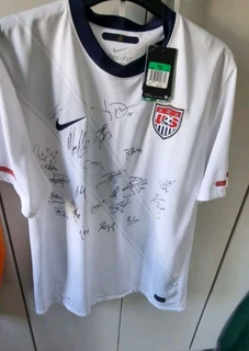 Signed tagged nike u s mens soccer team jersey for sale