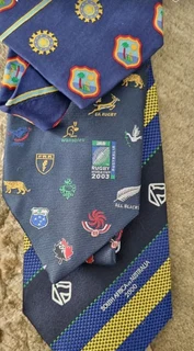 Vintage mens bok rugby and protea cricket necktie collection for sale