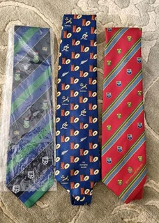 Vintage mens bok rugby and protea cricket necktie collection for sale