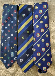 Vintage mens bok rugby and protea cricket necktie collection for sale