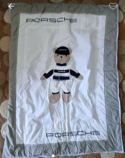 Kids porsche authentic blanket throw
