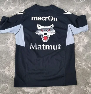 XXL Macron match worn vintage Lyon rugby jersey