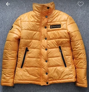 Medium Veuve clicquot jacket m-l, VCP orange puffer coat