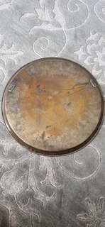 Vintage brass and enamel &#34; unie van suid afrika union of south africa&#34; tray