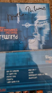 Signed promo copy mike and the mechanics rewired cd dvd