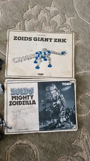 80s Tomy Zoids Mighty ZoidZilla and Giant ZRK toy collection
