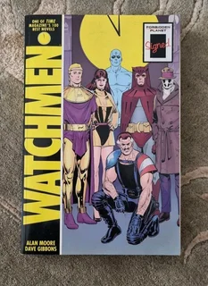 Signed by Dave Gibbons Watchmen graphic novel comic for sale