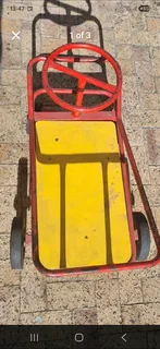 Vintage 1970s Tom Tom metal frame push pull cart