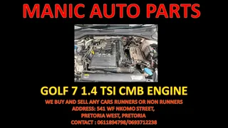 Golf 7 1.4 Tsi Cmb Engine For Sale