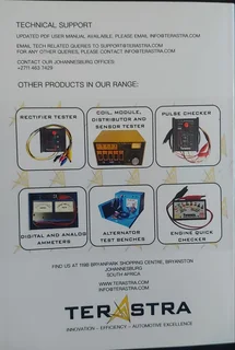 Terastra Alternator Multifunctional Regulator Tester Ta389