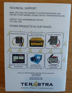 TERASTRA  TA409,  Ignition Coil, Module, Distributor and Sensor Tester