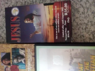 I HAVE 1980,S VHS CASETTE CHRISTIAN MOVIES. R15 EACH. 5  AVAILABLE