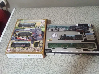 TRAIN SETS BRAND. NEW NOT OPENED. RAIL KING AND CLASSIC TRAINS. BATTERY OPERATED R75 EACH