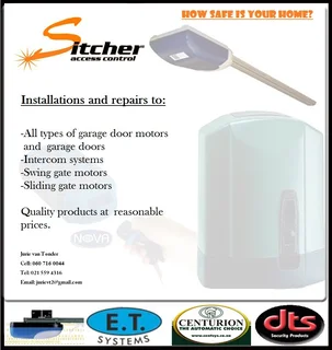 Garage doors and sliding gate automations and repairs