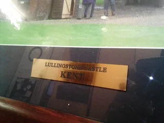 1497-Brickhouse Lullingstone Castle &amp; The World Garden&#34;79 x 95.5&#34;  photo frame