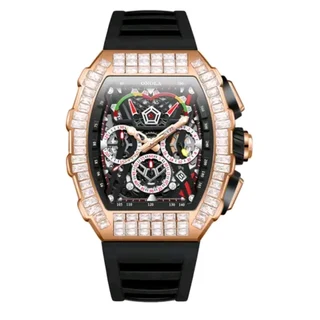 Extremely Luxurious Imported Excellent Quality Hip Hop Iced Out Automatic Chronograph Watches.
