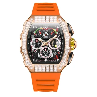 Extremely Luxurious Imported Excellent Quality Hip Hop Iced Out Automatic Chronograph Watches.