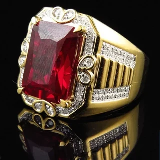 Extremely Luxurious Imported Excellent Quality Hip Hop Iced Out Gemstone Rings.