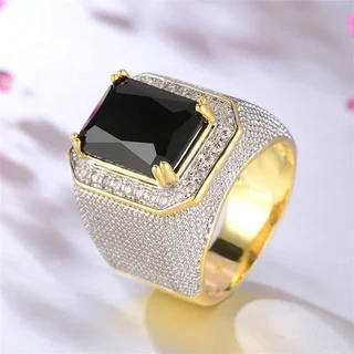 Extremely Luxurious Imported Excellent Quality Hip Hop Iced Out Gemstone Rings.