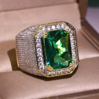 Extremely Luxurious Imported Excellent Quality Hip Hop Iced Out Gemstone Rings.