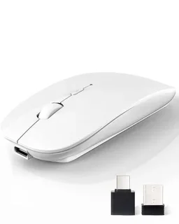 Rechargeable, Wireless,Mouse, (Bluetooth 5.2 &amp; USB) Portable for Laptop, Desktop, &amp; Tablet