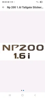Np200 tailgate stickers.