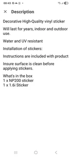 Np200 tailgate stickers.