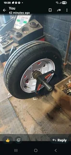 14" Rim and tyre R2290 as new.