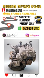Nissan np300 VG33 engine for sale Whatsapp me today 0636348112