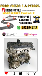 Ford fiesta 1.4 petrol engine for sale Whatsapp me while in stock 0636348112