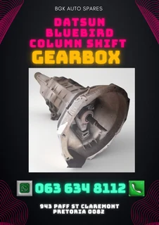 Datsun Bluebird column shift gearbox Call or Whatsapp me 0636348112