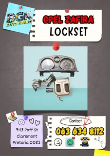 Opel zafira lockset Call me today 0636348112