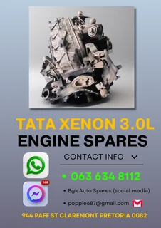 Tata xenon 3.0l engine spares Call or Whatsapp me 0636348112