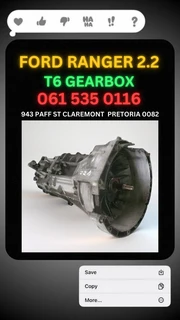 Ford ranger t6 2.2 gearbox For sale Whatsapp me for prices 0636348112